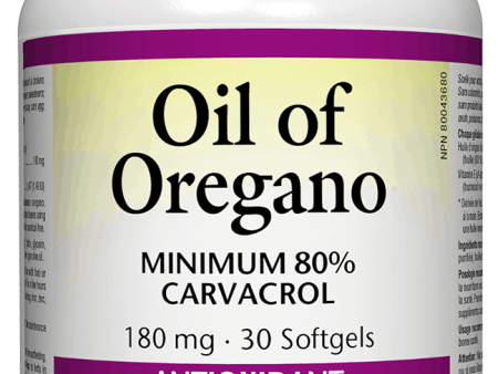 Natural Factors Organic Oil of Oregano, 180mg, 30 softgels Hot on Sale