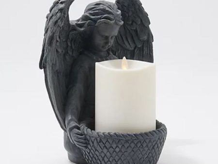 Luminara Indoor Outdoor Angel with 4  Outdoor Candle For Discount