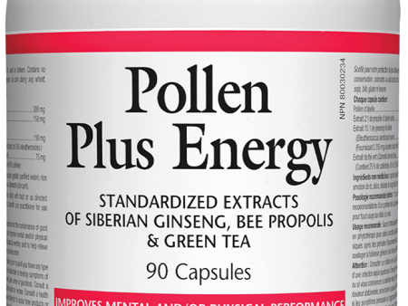 Natural Factors Bee Pollen Plus Energy, 90 caps Online now