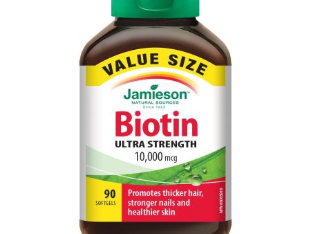 Jamieson Biotin 10,000 mcg 90 softgels Value Size Discount