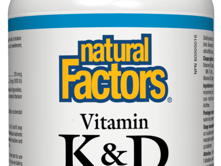 Natural Factors Vitamin K & D, 120 Softgels Online