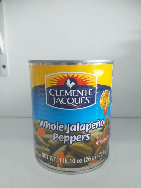 Clemente Jacques Whole Jalapeno Peppers, Pickled Jalapeno Peppers, 26 oz(737g) Can For Cheap