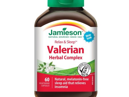 Jamieson Valerian Herbal Complex Relax & Sleep Herbal Complex 60 capsules Supply