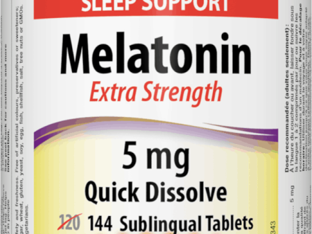 Webber Naturals Melatonin Easy Dissolve, 5 mg, 144 sublingual tablets For Discount