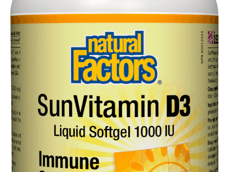 Natural Factors SunVitamin D3 1000 IU 500 softgels Cheap