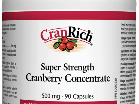 Natural Factors CranRich® Super Strength Cranberry Concentrate, 500 mg, 90 Capsules For Discount