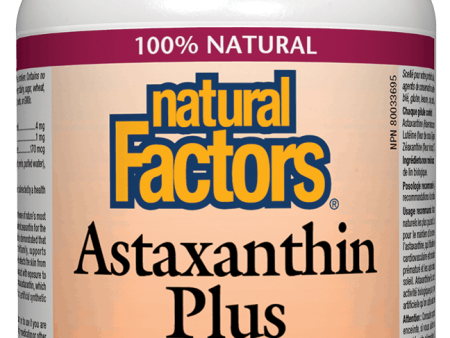 Natural Factors Astaxanthin Plus, 4mg, 60 softgels For Cheap