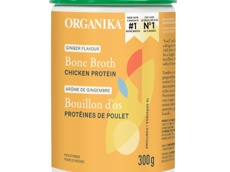 Organika Chicken Bone Broth Ginger Protein Powder 300g Discount