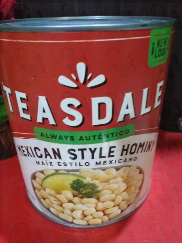 TEASDALE mexican  style hominy ( 6lb, 108 oz)3.06kg For Sale