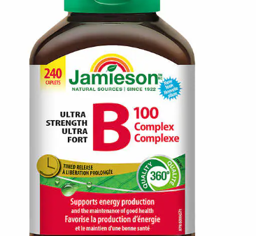 Jamieson Vitamin B Complex 100mg, Timed Release, 240 caplets For Cheap