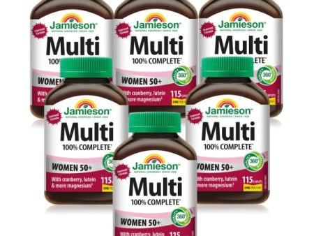 6 x Jamieson 100% Complete Multivitamin Women s 50+, 115 caplets Bundle Discount