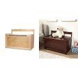 Melissa & Doug Wooden Toy Chest - Natural & Wooden Toy Chest - Espresso Hot on Sale