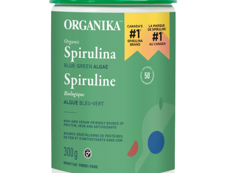 Organika Certified Organic Spirulina Powder 300 g Hot on Sale