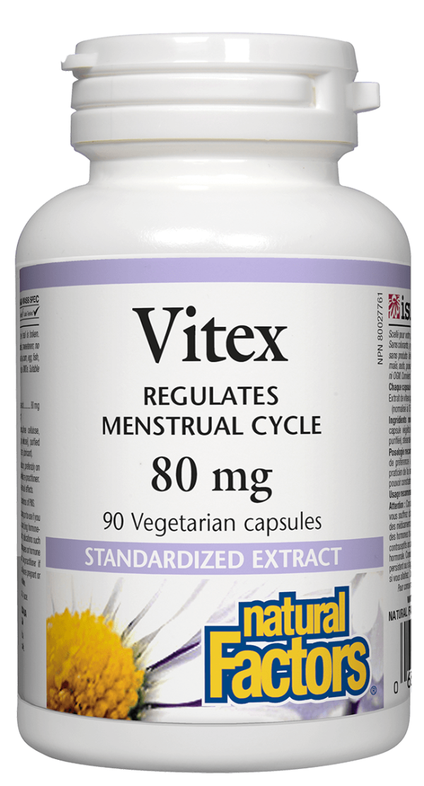 Natural Factors Vitex Standardized Extract, 80mg, 90 vcapsules Online now