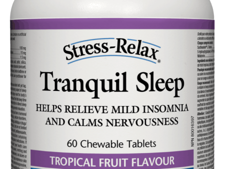 Natural Factos Stress-Relax™ Tranquil Sleep, 60 chewable tabs Online Hot Sale