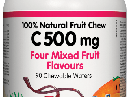 Natural Factors Chewable Vitamin C, Mixed Fruit, 500 mg, 90 wafers For Sale