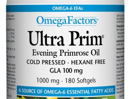 Natural Factors Ultra Prim Evening Primrose Oil, 1000mg, 180 softgels Supply