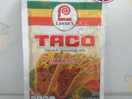 Lawry s Taco Seasoning Mix, 1 oz (28.3g) For Sale