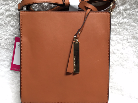 Vince Camuto Leather Crossbody - Karin, Saddle Brown For Cheap