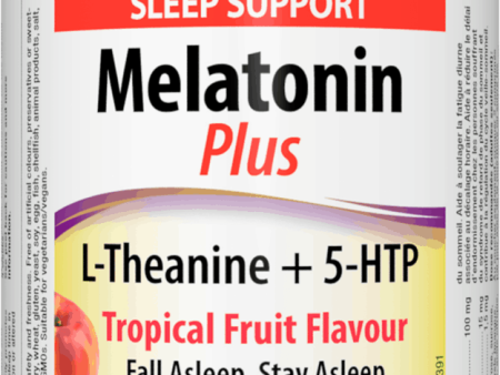 Webber Naturals Super Sleep Melatonin Plus L-Theanine and 5-HTP 40 Chewable Tablets For Cheap