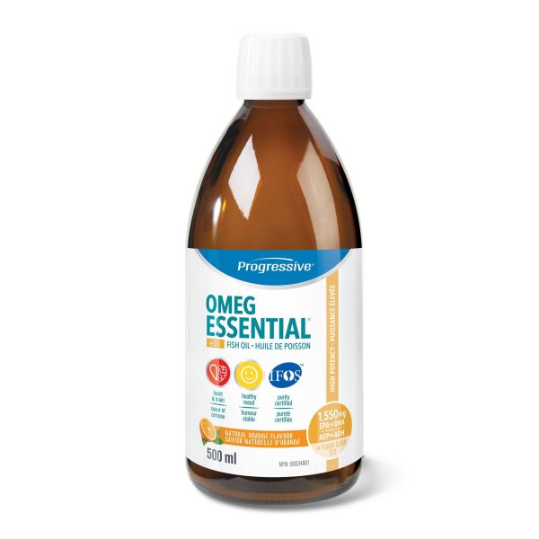 Progressive OmegEssential + Vitamin D3, Liquid Orange 500ml Online Hot Sale