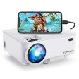 Mini Projector, TOPVISION 4000LUX Outdoor Movie Projector with Screen Mirroring,Full HD 1080P Supported LED Projector, Compatible with Fire Stick,HDMI,VGA,USB,TV,Box,Laptop,DVD Online now