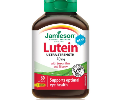 Jamieson Lutein 40mg Ultra Strength 60 softgels For Discount