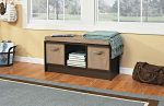 ClosetMaid 1570 Cubeicals 3-Cube Storage Bench, Espresso Fashion