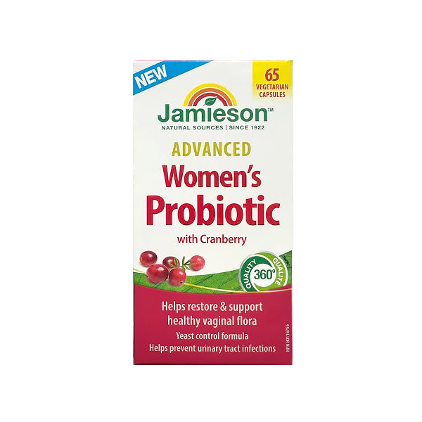 Jamieson Advanced Women s Probiotic with Cranberry, 65 Vcapsules For Cheap