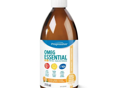 Progressive OmegEssential + Vitamin D3 Liquid Orange, 200ml Supply