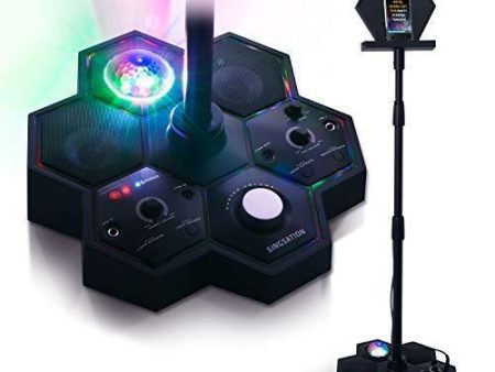 Karaoke Machine - Singsation All-In-One Karaoke System & Party Machine - Performer Speaker w Bluetooth Microphone Sing Stand - No CDs! - Kids or Adults. YouTube your Favorite Karaoke Videos & Songs Online