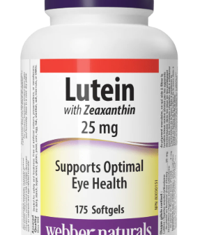 Webber Naturals Lutein Extra Strength 25mg w  5 mg Zeaxanthin 175 Softgels For Cheap