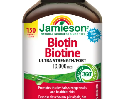 Jamieson Biotin 10,000 mcg, 150 softgels Hot on Sale