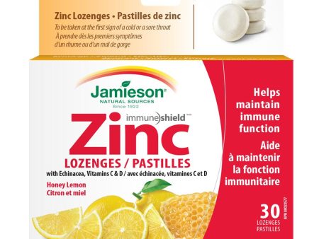 Jamieson Zinc Lozenges 30 pcs Lemon Menthol Sale