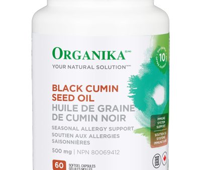 Organika Black Cumin Seed Oil 500 mg 60 softgels For Discount