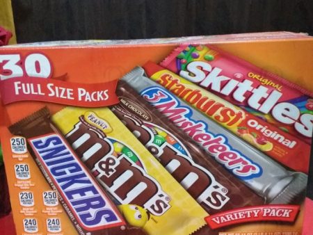 M&M S, Snickers, 3 Musketeers, Skittles & Starburst Full Size Chocolate Candy Variety Mix Discount