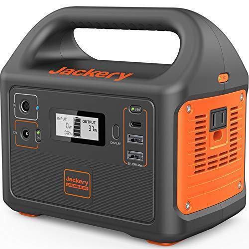 Jackery Portable Power Station Explorer 160, 167Wh Lithium Battery Solar Generator (Solar Panel Optional) Backup Power Supply with 110V 100W(Peak 150W) AC Outlet for Outdoors Camping Fishing Emergency Fashion