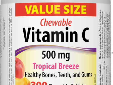 Webber Naturals Vitamin C 500 mg Tropical Flavour 300 tablets Online Hot Sale