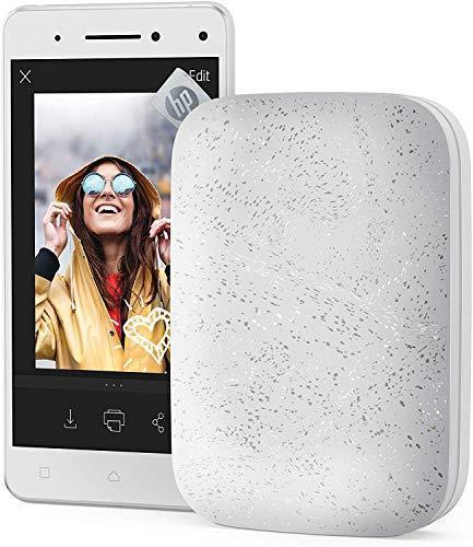 HP Sprocket Portable 2x3  Instant Photo Printer (Luna Pearl) Print Pictures on Zink Sticky-Backed Paper From Your iOS & Android Device Online Sale