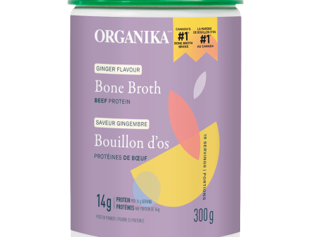 Organika Beef Bone Broth Ginger Protein Powder 300g Online