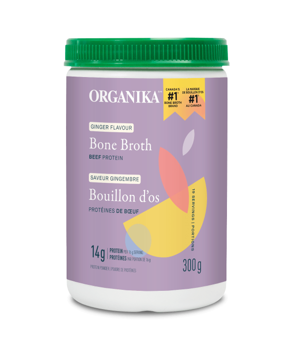 Organika Beef Bone Broth Ginger Protein Powder 300g Online