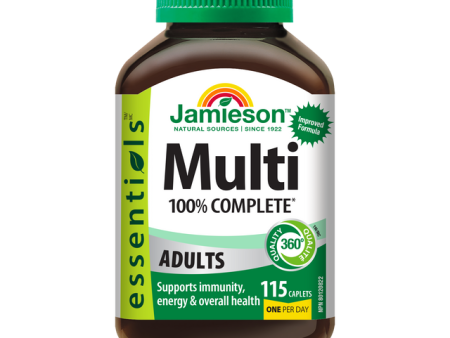 Jamieson Essentials 100% Complete Multivitamin for Adults, 115 caplets Online Sale