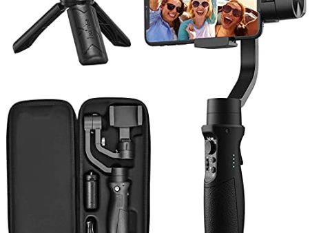 3-Axis Gimbal Stabilizer for iPhone 12 11 PRO MAX X XR XS Smartphone Vlog Youtuber Live Video Record with Sport Inception Mode Face Object Tracking Motion Time-Lapse - Hohem iSteady Mobile Plus Sale