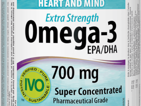 Webber Naturals Omega-3 Extra Strength, 700 mg EPA DHA, 100 Clear Enteric Softgels Online Sale