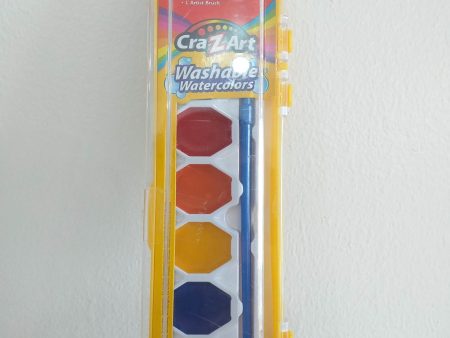 Cra-Z-Art Washable Watercolor Paints with Brush, Multicolor Set Discount