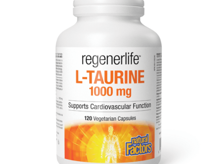 Natural Factors RegenerLife L-Taurine 1000mg , 120 V-Caps on Sale