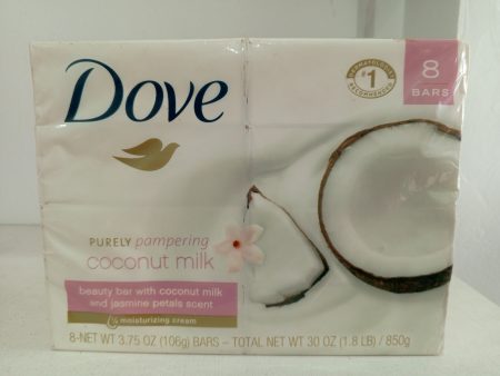 Dove Purely Pampering Beauty Bar, Coconut Milk 4 oz, 8 Bar Online Hot Sale