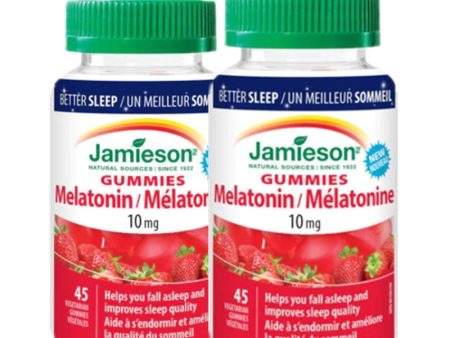 2 x Jamieson Melatonin 10mg Gummy , 45 gummies Bundle Sale