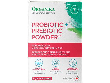 Organika Probiotic + Prebiotic Powder, 3g x 14 sachets Hot on Sale