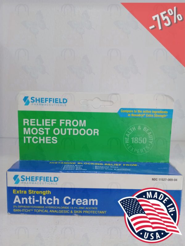 Antihistamine Itch Relief Cream - 1.25 Oz - Sheffield Discount